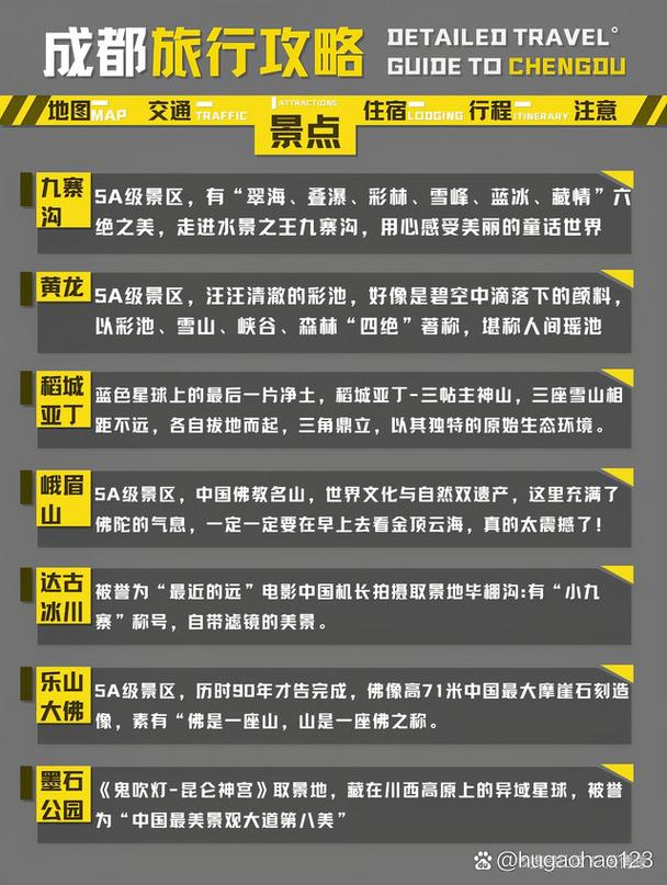 成都旅游游玩攻略,成都旅游游玩攻略一日游